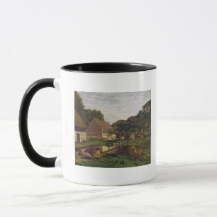 Claude Monet   en Farmyard i Normandy Mugg