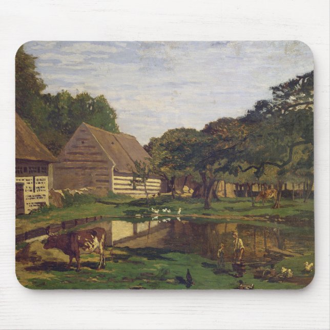 Claude Monet | en Farmyard i Normandy Musmatta (Framsidan)