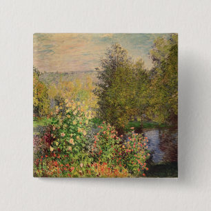 Claude Monet En hörn av Garden i Montgeron Knapp