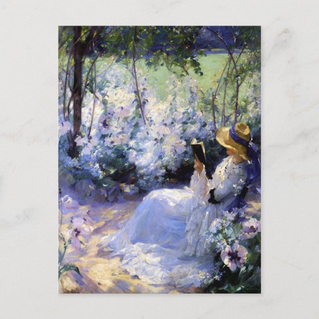 Claude Monet - En kvinna som läser Vykort (Framsida)