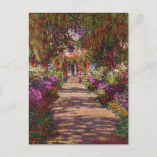 Claude Monet En stig i Monets trädgård Vykort