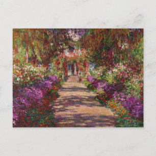 Claude Monet En stig i Monets trädgård Vykort