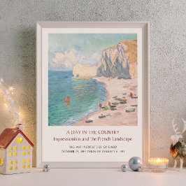 Claude Monet Étretat Etretat Beach Art Exhibition Poster