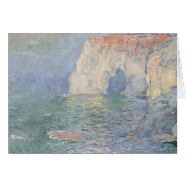 Claude Monet | Etretat Hälsningskort (Framsidan Horizontal)