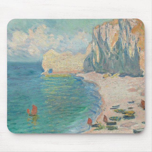 Claude Monet - Etretat - The Beach and Falaise Musmatta (Framsidan)