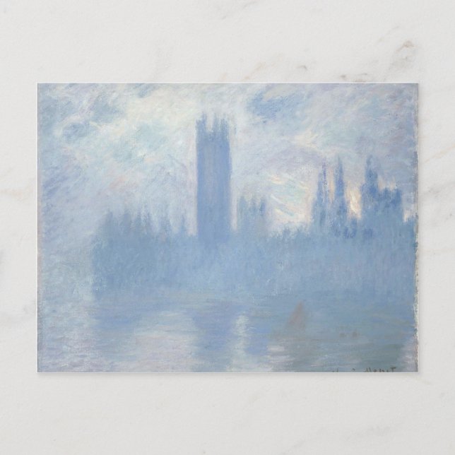 Claude Monet - Europaparlamentets hus London Art Vykort (Framsida)