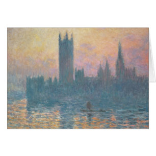 Claude Monet Europaparlamentets hus, Sunset Hälsningskort
