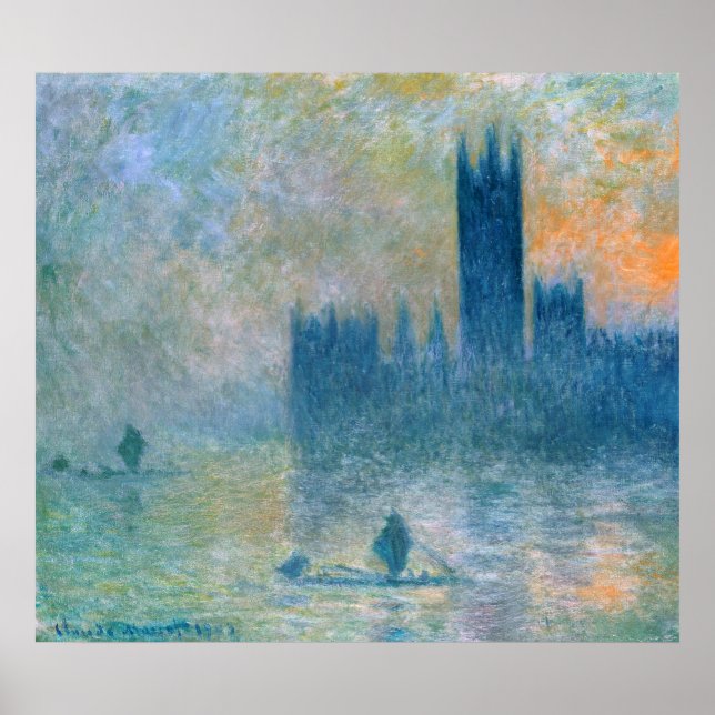 Claude Monet Europaparlamentets kammare Poster (Framsidan)