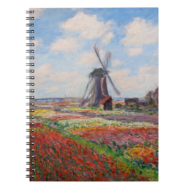 Claude Monet - Fält i Tulips i Nederländerna Anteckningsbok (Framsidan)
