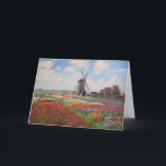 Claude Monet - Fält i Tulips i Nederländerna Kort<br><div class="desc">Fält i Tulips in Holland (Champs de tulipes en Hollande) - Claude Monet,  Oil on Canvas,  1886</div>