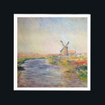 Claude Monet - Fält i Tulips i Nederländerna Pappersservett<br><div class="desc">Fält i Tulips in Holland (Champs de tulipes en Hollande) - Claude Monet,  Oil on Canvas,  1886</div>