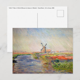 Claude Monet - Fält i Tulips i Nederländerna Vykort