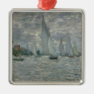 Claude Monet fartyg eller Regatta på Argenteuil Julgransprydnad Metall