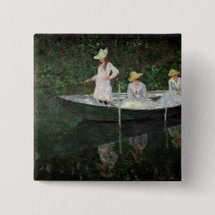 Claude Monet fartyget på Giverny, c.1887 Knapp