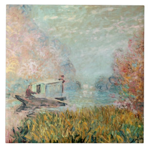 Claude Monet fartygstudio på Seinen Kakelplatta