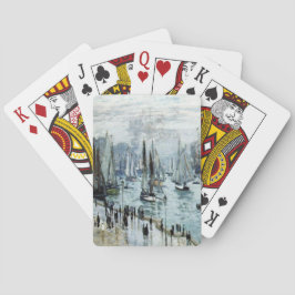 Claude Monet FishBoats Lämnande hamnen Casinokort