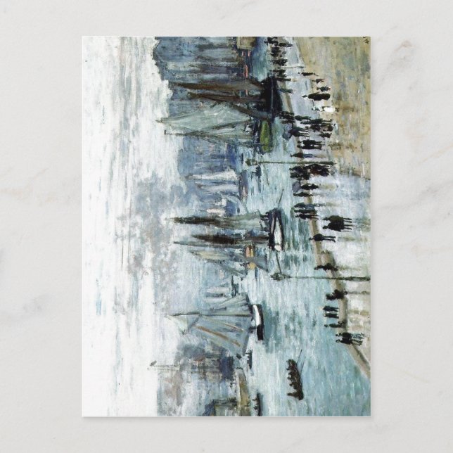 Claude Monet, fiskebåtar Lämnande hamnen, Le Vykort (Framsida)