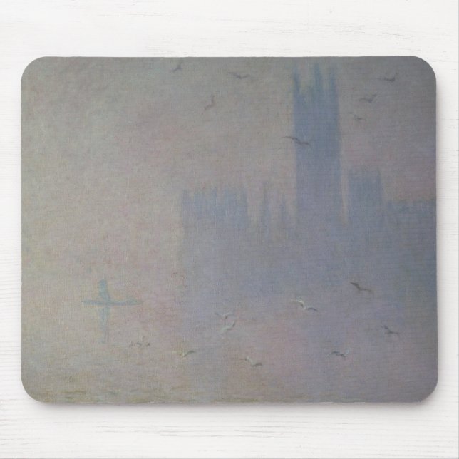 Claude Monet | fiskmåsar över hus av parlamentet Musmatta (Framsidan)