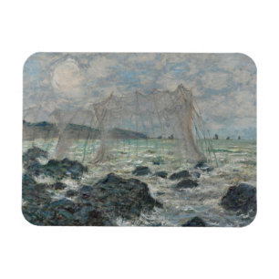 Claude Monet - Fisknät i Pourville Magnet