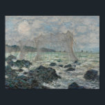 Claude Monet - Fisknät i Pourville Poster<br><div class="desc">Fisknät i Pourville av Claude Monet, 1882. Claude Monet var en av grundarna av Franskens intsionistiska målning och den mest konsekventa och skickliga utövaren av rörelsens filosofi att uttrycka sina uppfattningar före naturen, särskilt när det gäller landskapsmålning i luft. Uttrycket "Impressionism" härrör från titeln på hans målning Impression, soleil levant...</div>