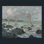 Claude Monet - Fisknät i Pourville Poster<br><div class="desc">Fisknät i Pourville av Claude Monet, 1882. Claude Monet var en av grundarna av Franskens intsionistiska målning och den mest konsekventa och skickliga utövaren av rörelsens filosofi att uttrycka sina uppfattningar före naturen, särskilt när det gäller landskapsmålning i luft. Uttrycket "Impressionism" härrör från titeln på hans målning Impression, soleil levant...</div>