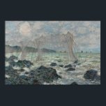 Claude Monet - Fisknät i Pourville Poster<br><div class="desc">Fisknät i Pourville av Claude Monet, 1882. Claude Monet var en av grundarna av Franskens intsionistiska målning och den mest konsekventa och skickliga utövaren av rörelsens filosofi att uttrycka sina uppfattningar före naturen, särskilt när det gäller landskapsmålning i luft. Uttrycket "Impressionism" härrör från titeln på hans målning Impression, soleil levant...</div>