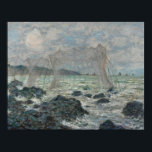 Claude Monet - Fisknät i Pourville Poster<br><div class="desc">Fisknät i Pourville av Claude Monet, 1882. Claude Monet var en av grundarna av Franskens intsionistiska målning och den mest konsekventa och skickliga utövaren av rörelsens filosofi att uttrycka sina uppfattningar före naturen, särskilt när det gäller landskapsmålning i luft. Uttrycket "Impressionism" härrör från titeln på hans målning Impression, soleil levant...</div>