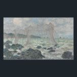 Claude Monet - Fisknät i Pourville Rektangulärt Klistermärke<br><div class="desc">Fisknät i Pourville av Claude Monet, 1882. Claude Monet var en av grundarna av Franskens intsionistiska målning och den mest konsekventa och skickliga utövaren av rörelsens filosofi att uttrycka sina uppfattningar före naturen, särskilt när det gäller landskapsmålning i luft. Uttrycket "Impressionism" härrör från titeln på hans målning Impression, soleil levant...</div>