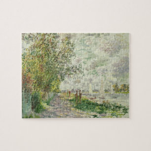 Claude Monet flodstranden på Gennevilliers Pussel