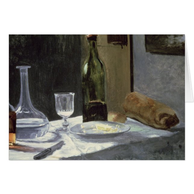 Claude Monet | Fortsatt liv i Flaskor Hälsningskort (Framsidan Horizontal)