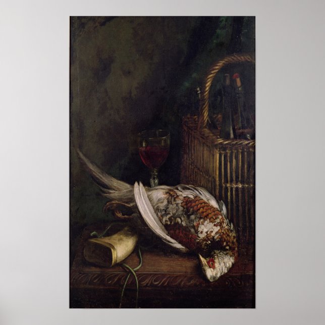Claude Monet | Fortsatt livstid med fasan, 1861 Poster (Framsidan)
