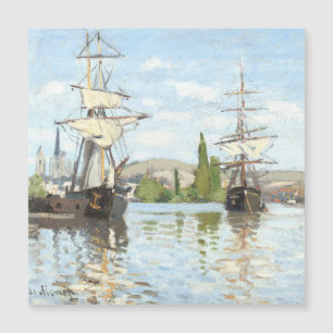 Claude Monet. Fraktaser Riding on Seine at Rouen