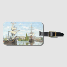 Claude Monet. Fraktaser Riding on Seine at Rouen Bagagebricka