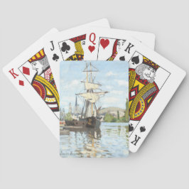 Claude Monet. Fraktaser Riding on Seine at Rouen Casinokort