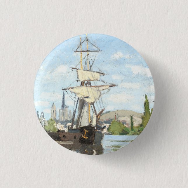 Claude Monet. Fraktaser Riding on Seine at Rouen Knapp (Framsida)