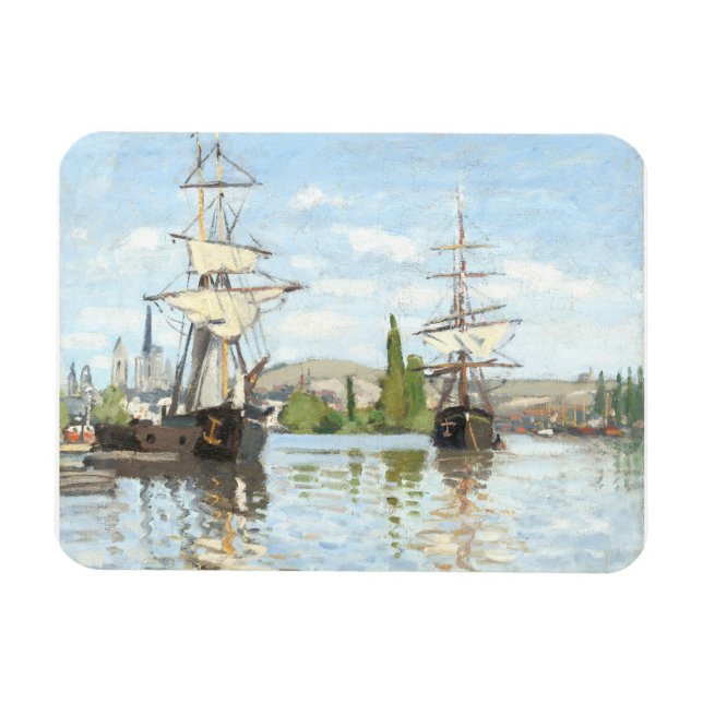 Claude Monet. Fraktaser Riding on Seine at Rouen Magnet (Horisontell)