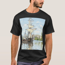 Claude Monet. Fraktaser Riding on Seine at Rouen T Shirt