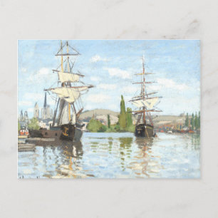 Claude Monet. Fraktaser Riding on Seine at Rouen Vykort
