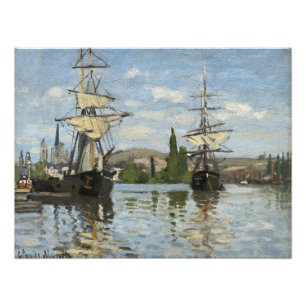 Claude Monet-Fraktaserna om Seine River Art Fototryck