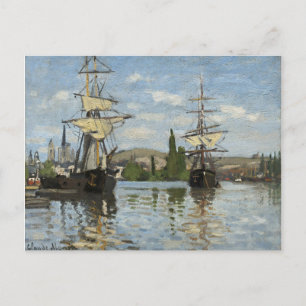 Claude Monet-Fraktaserna om Seine River Art Vykort