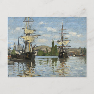 Claude Monet-Fraktaserna om Seine River Art Vykort