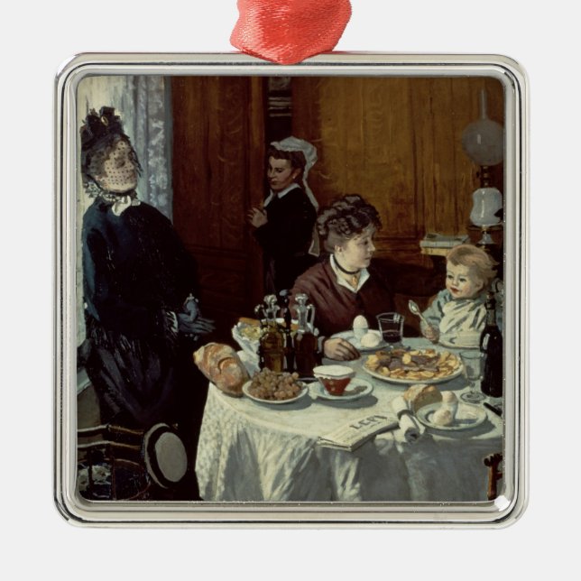 Claude Monet | frukosten Julgransprydnad Metall (Framsidan)