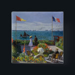 Claude Monet - Garden at at Sainte-Adresse Knapp<br><div class="desc">Garden at at Sainte-Address/Terrace at Sainte-Adresse - Claude Monet,  Oil on Canvas,  1867</div>