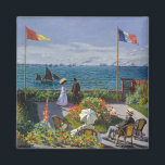 Claude Monet - Garden at at Sainte-Adresse Magnet<br><div class="desc">Garden at at Sainte-Address/Terrace at Sainte-Adresse - Claude Monet,  Oil on Canvas,  1867</div>