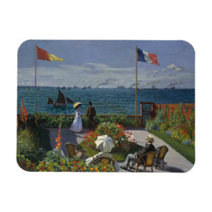 Claude Monet - Garden at at Sainte-Adresse Magnet