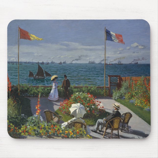 Claude Monet - Garden at at Sainte-Adresse Musmatta (Framsidan)