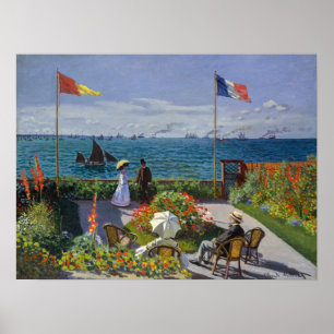 Claude Monet - Garden at at Sainte-Adresse Poster
