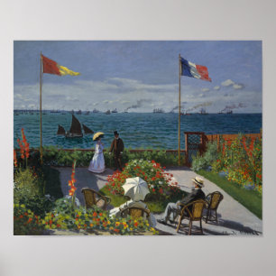 Claude Monet - Garden at at Sainte-Adresse Poster