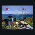 Claude Monet Garden at at Sainte-Adresse Poster<br><div class="desc">En trädgård vid havet vid Sainte-Adresse i Frankrike som målats av Claude Monet.</div>