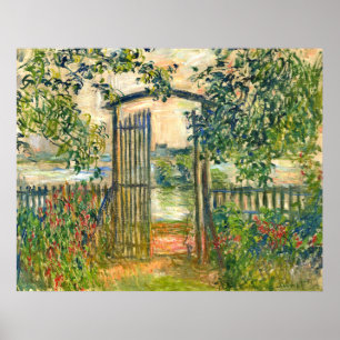 Claude Monet: Garden Grind vid Vetheuil Poster